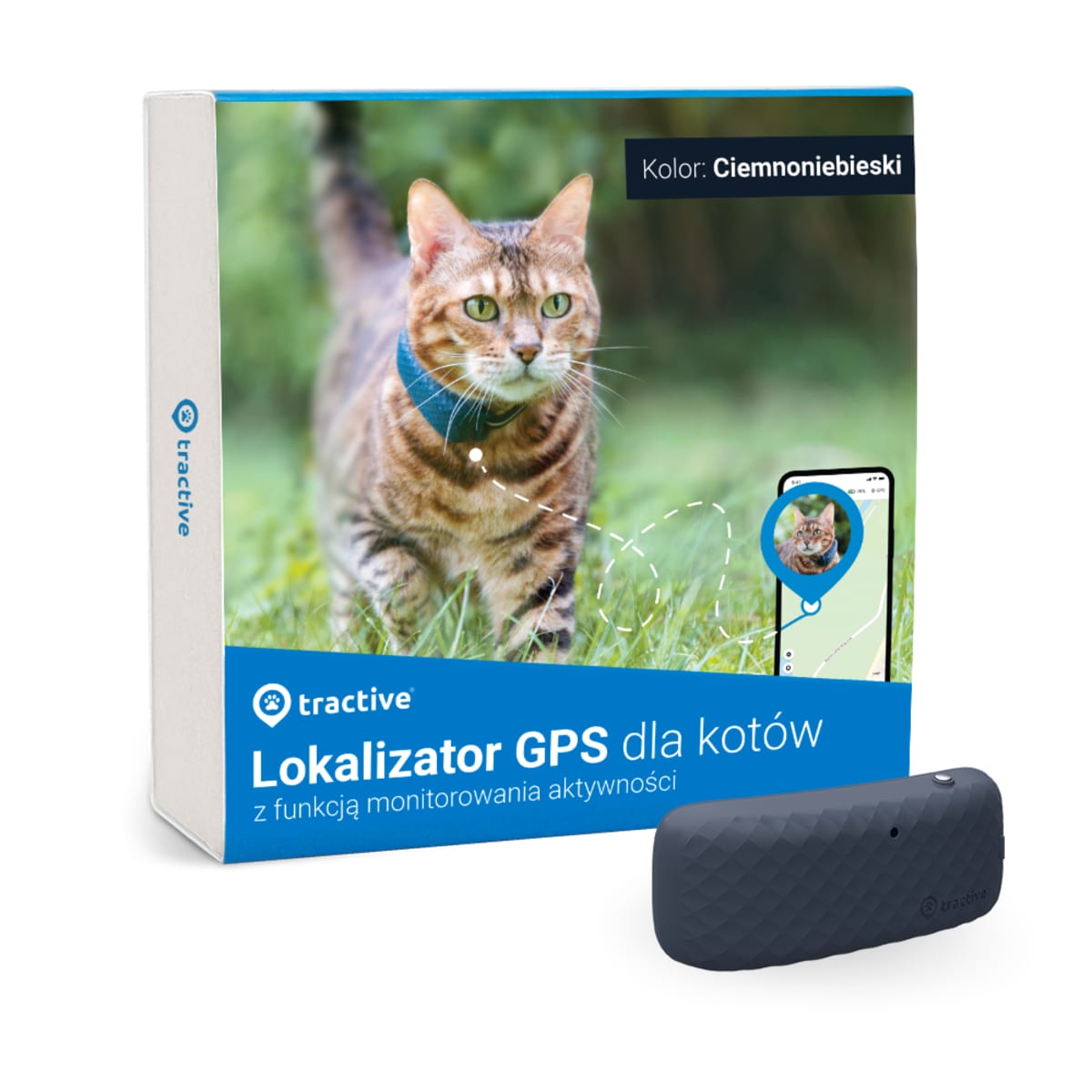 Opakowanie lokalizatora Tractive GPS CAT 4