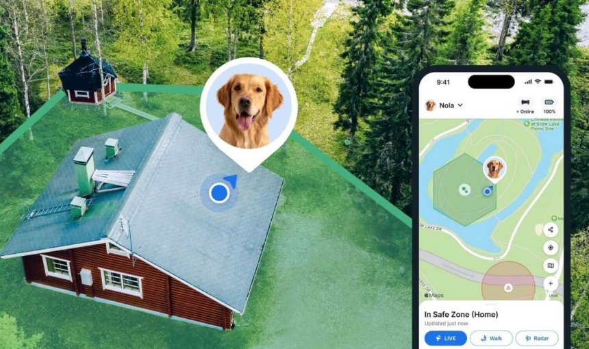 Tractive GPS Virtueller Zaun für Haustiere
