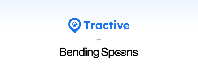 Company logos of Tractive and Bending Spoons