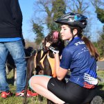 Canicross champion Lea Cottin and her dog Laika