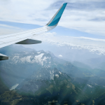 Der Ausblick bei unserem Flug im HR-Praktikum