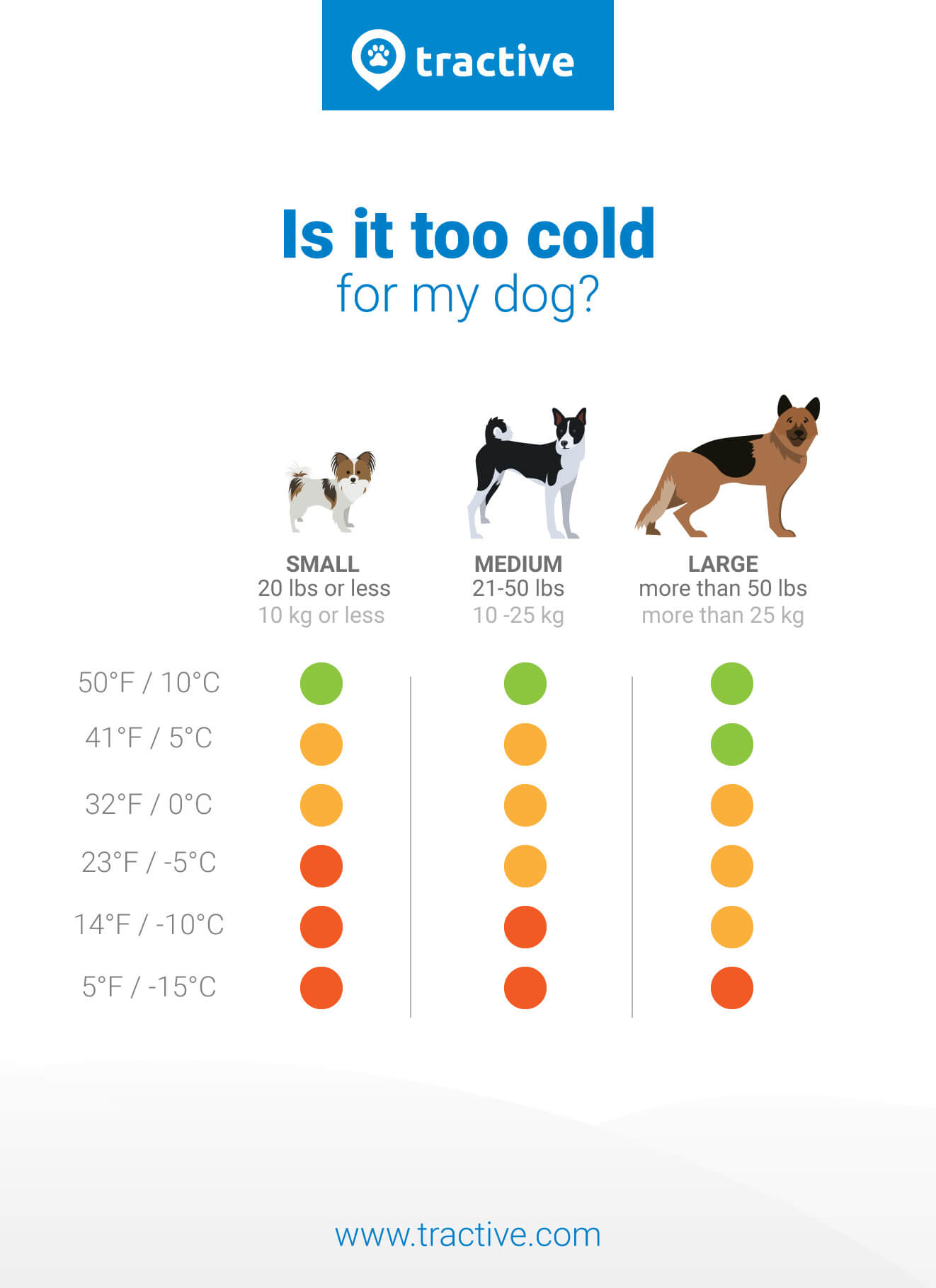 Dogs And Cold Weather Chart