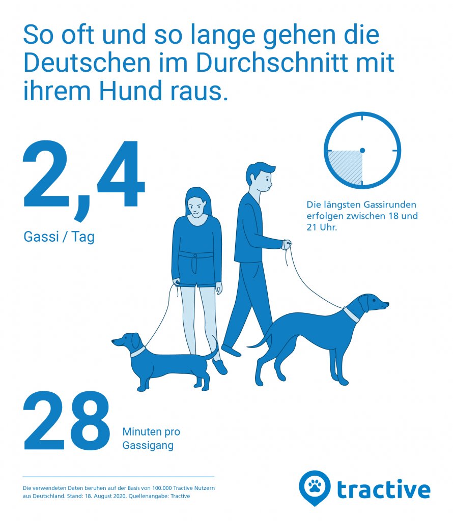 Infografik: So oft und so lange gehen die Deutschen Gassi