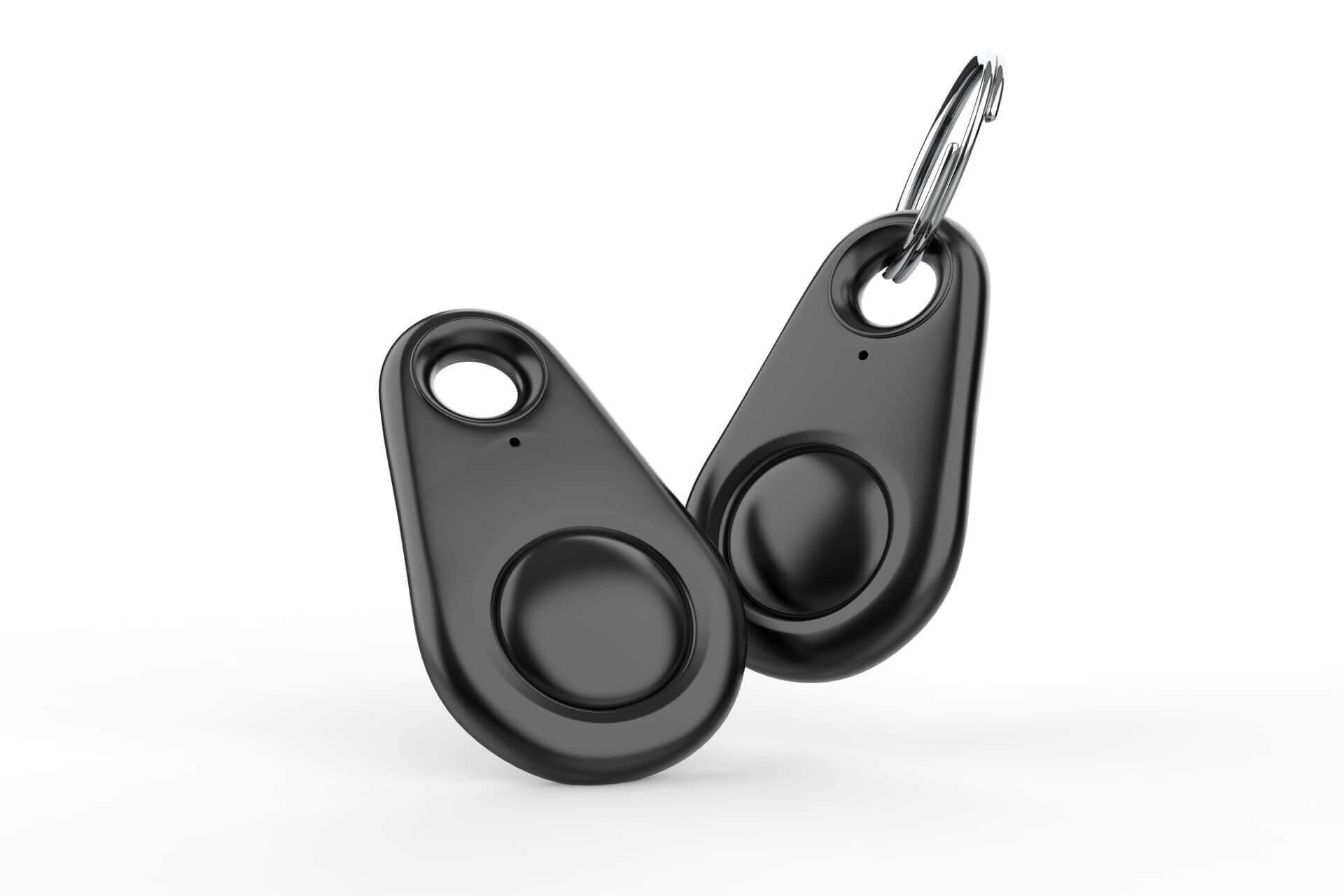 Localizadores Bluetooth de objetos en color negro para las llaves