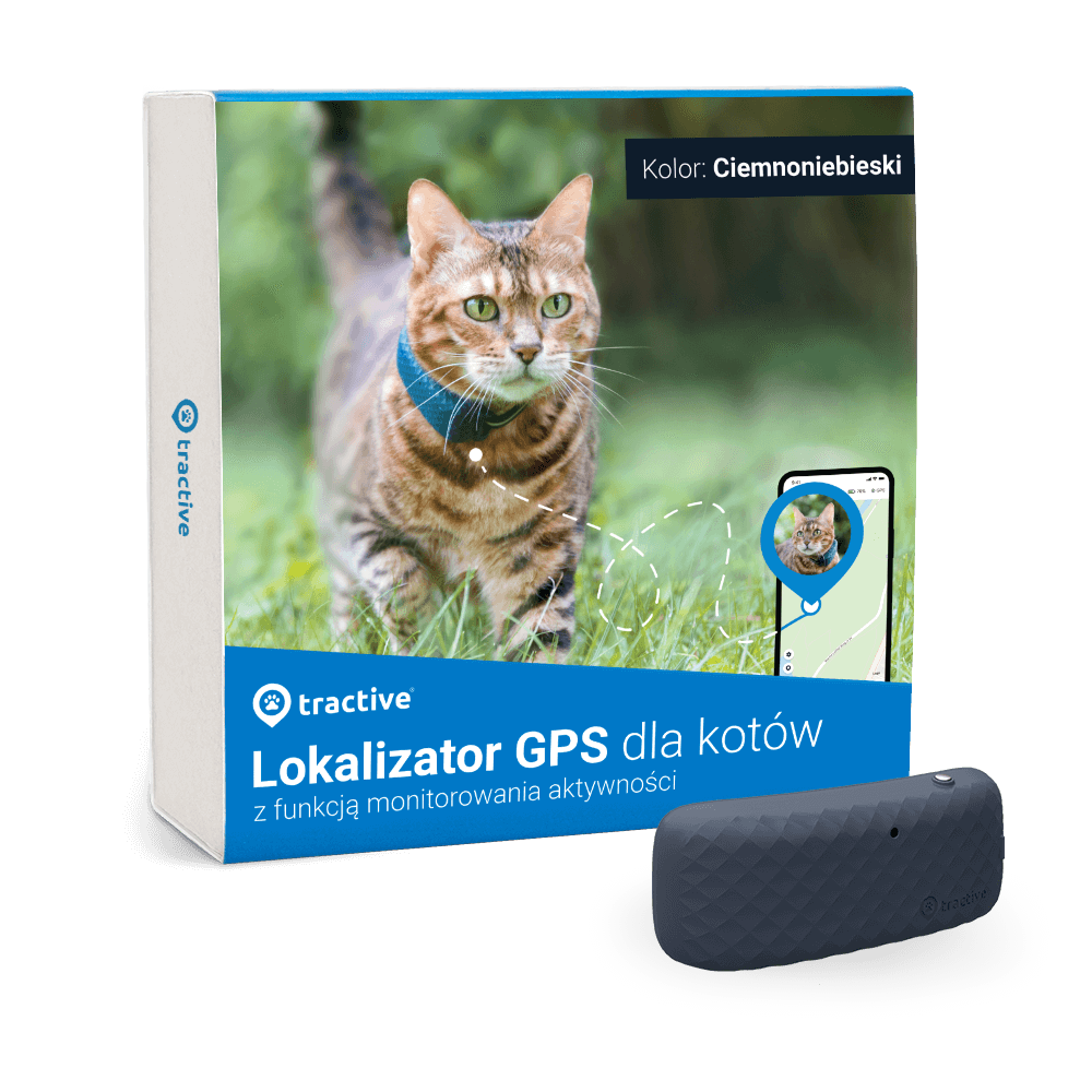 opakowanie lokalizatora Tractive GPS dla kotów
