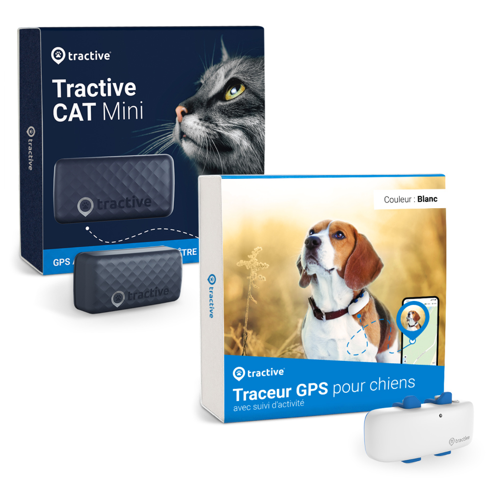 Emballage trackers Tractive Chien + Chat