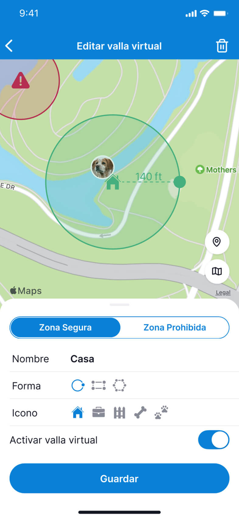 Valla Virtual GPS Tractive