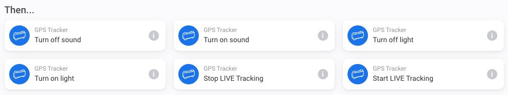 Tractive Pet Tracker Smart Home Device Integration with Homey - example Flow cards