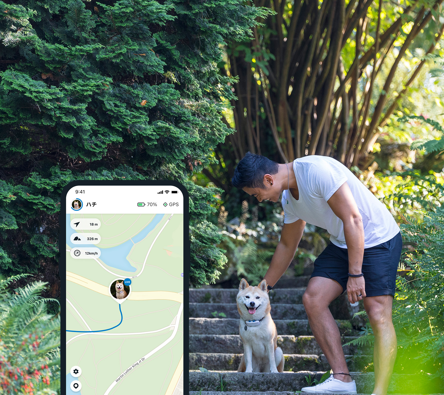 ワンちゃん専用 身体活動モニター付GPSトラッカー l Tractive - Tractive