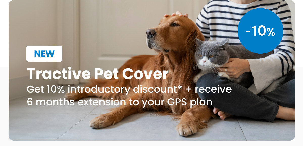 Tractive Pet Cover Up to £9k Lifetime Pet Insurance Get Quote!